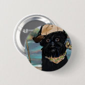 Affenpinscher Button (Vorne & Hinten)