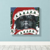 Affenpinscher Canvas Print Leinwanddruck (Insitu (Holzboden))