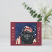 Affenpinscher Canvas Print Postkarte (Stehend Vorderseite)