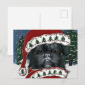 Affenpinscher Canvas Print Postkarte (Vorne/Hinten)