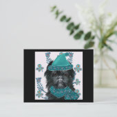 Affenpinscher Canvas Print Postkarte (Stehend Vorderseite)