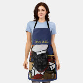 Affenpinscher Chef     Schürze (Getragen)