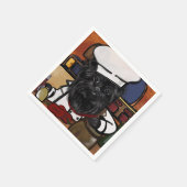 Affenpinscher Chef Serviette (Ecke)
