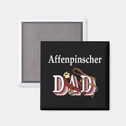 affenpinscher dad Magnet (Vorderseite/Rückseite)