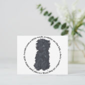 Affenpinscher Ditty Postkarte (Stehend Vorderseite)