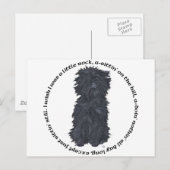 Affenpinscher Ditty Postkarte (Vorne/Hinten)