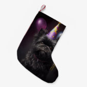 Affenpinscher Dog Birthday Balloons Kleiner Weihnachtsstrumpf (Vorderansicht (hängend))