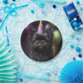 Affenpinscher Dog Birthday Balloons Pappteller (Party)