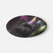 Affenpinscher Dog Birthday Balloons Pappteller (Schrägansicht)
