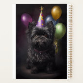 Affenpinscher Dog Birthday Balloons Planer (Rückseite)