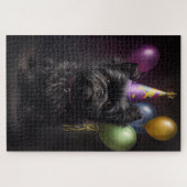 Affenpinscher Dog Birthday Balloons Puzzle (Horizontal)