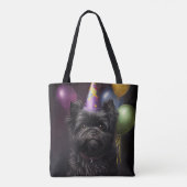 Affenpinscher Dog Birthday Balloons Tasche (Rückseite)