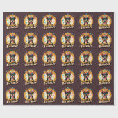 Affenpinscher Dog Colorful Geschenkpapier (Flach)