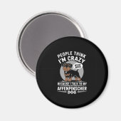 Affenpinscher Dog Magnet (Vorderseite/Rückseite)