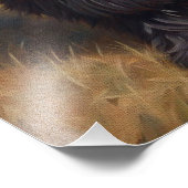 Affenpinscher Dog Ölgemälde Fotodruck (Ecke)