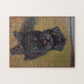 Affenpinscher Dog Ölgemälde Puzzle (Horizontal)