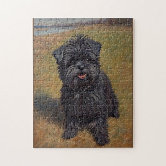 Affenpinscher Dog Ölgemälde Puzzle (Vertikal)