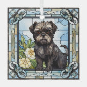 Affenpinscher Dog Ornament Aus Glas (Vorderseite)