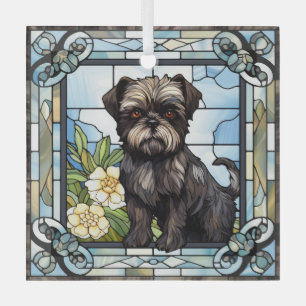 Affenpinscher Dog Ornament Aus Glas