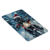Affenpinscher Dog Riding Motorrad Weihnachten Magnet (Rechte Seite)