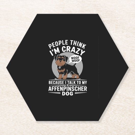 Affenpinscher Dog Untersetzer (Vorderseite)