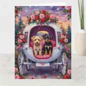 Affenpinscher Dog Valentine's Day Karte (Vorderseite)