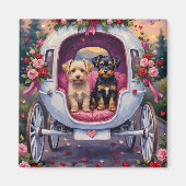 Affenpinscher Dog Valentine's Day Magnet (Vorne)
