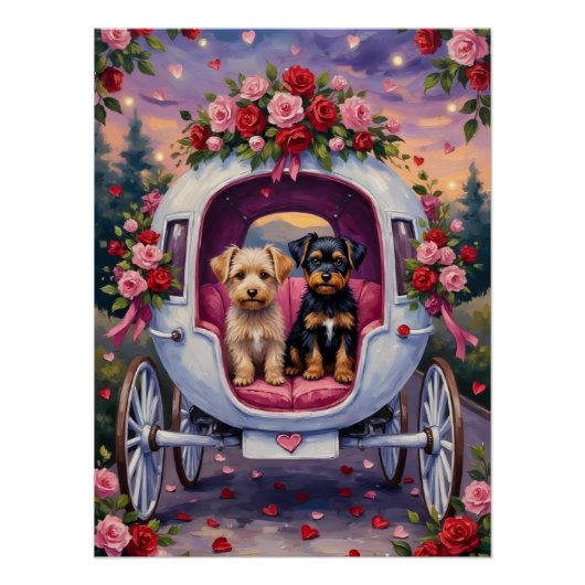 Affenpinscher Dog Valentine's Day Poster (Vorderseite)