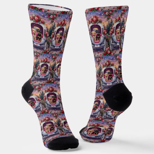 Affenpinscher Dog Valentine's Day Socken (Gewinkelt)