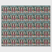 Affenpinscher Dogs Christmas Snow Holiday Geschenkpapier (Flach)