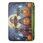 Affenpinscher Dogs Pumpkin Halloween Funny Badematte (Vorderseite Vertikal)