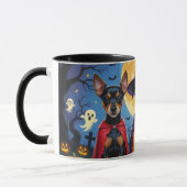 Affenpinscher Dogs Pumpkin Halloween Funny Tasse (Links)