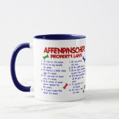 AFFENPINSCHER Eigentums-Gesetze 2 Tasse (Links)