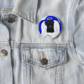 Affenpinscher Engel Button (Beispiel)