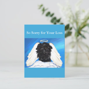Affenpinscher Engel   Postkarte