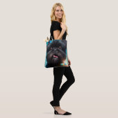 Affenpinscher feiert Geburtstagskuchen Tasche (Am Model)