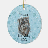 Affenpinscher First Holiday Keramik Ornament (Links)