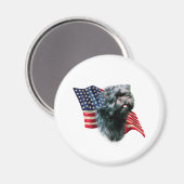 Affenpinscher Flag Magnet (Vorderseite/Rückseite)