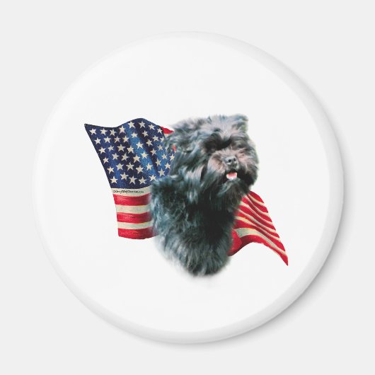 Affenpinscher Flag Magnet (Vorne)