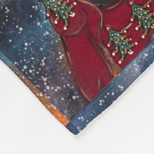 Affenpinscher Fleecedecke (Ecke)