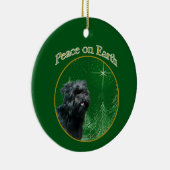 Affenpinscher Frieden Keramik Ornament (Rechts)