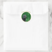 Affenpinscher Frieden Runder Aufkleber (Tasche)