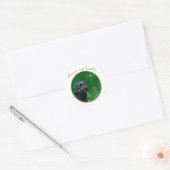 Affenpinscher Frieden Runder Aufkleber (Umschlag)