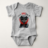 Affenpinscher Funny Halloween Vampire Dog Baby Strampler (Vorderseite)