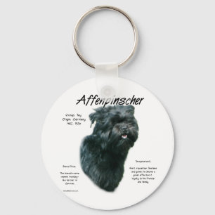 Affenpinscher Geschichtsdesign Schlüsselanhänger