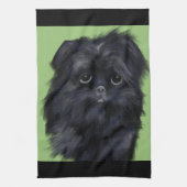 AFFENPINSCHER GESCHIRRTUCH (Vertikal)