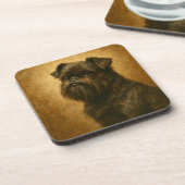 Affenpinscher Getränkeuntersetzer (Linke Seite)