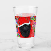Affenpinscher Glas (Vorderseite)