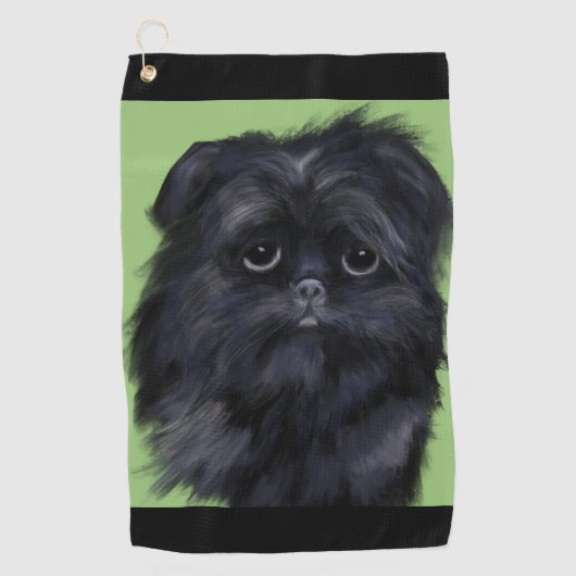 AFFENPINSCHER GOLFHANDTUCH (Vorderseite)
