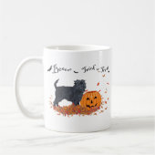 Affenpinscher Halloween Kaffeetasse (Links)